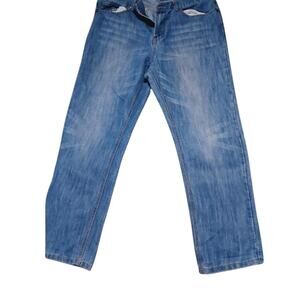 Mens Plus Size Stone Washed Jeans